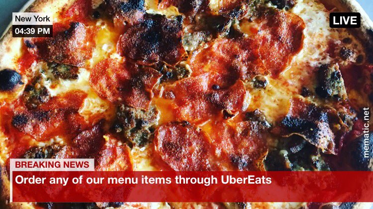 We now have delivery through UberEats! #bronxpizza #kingsbridgesocialclub #bronxdoesitbest