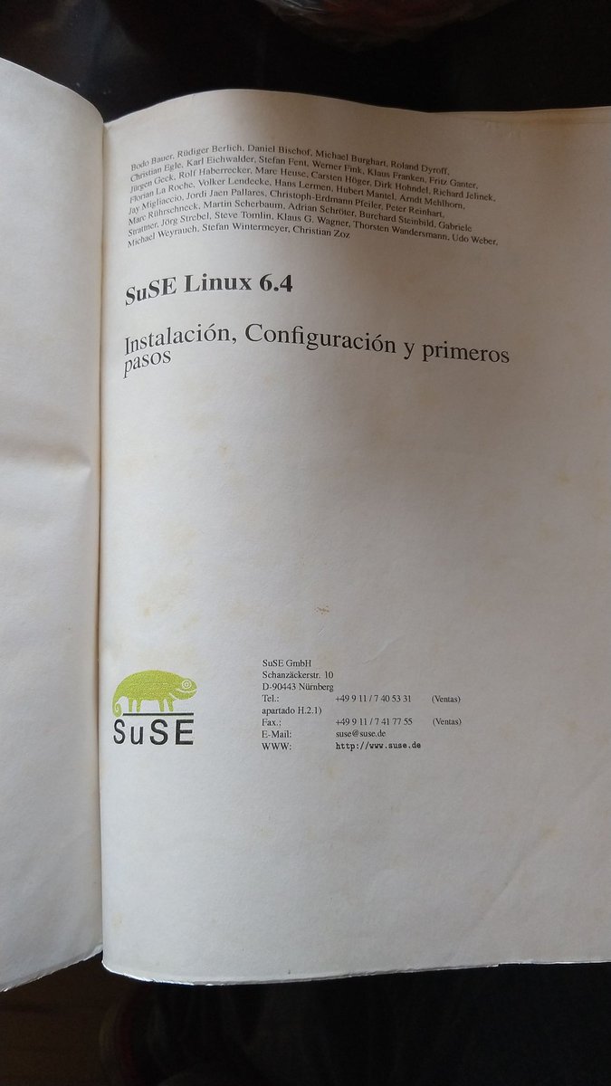 cosvernauta's tweet image. Trivia: ¿De qué año es SuSE Linux 6.4? 😀 @SUSE #Linux #linuxsuse #SUSE