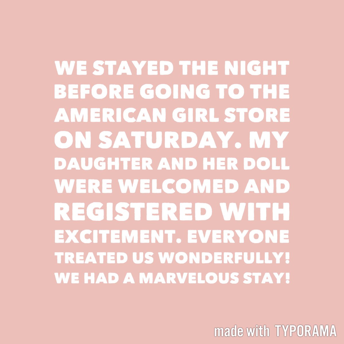 We offer 2 different options for our American Girl packages- treat your little girl and book with us today! <a href="/American_Girl/">American Girl</a>