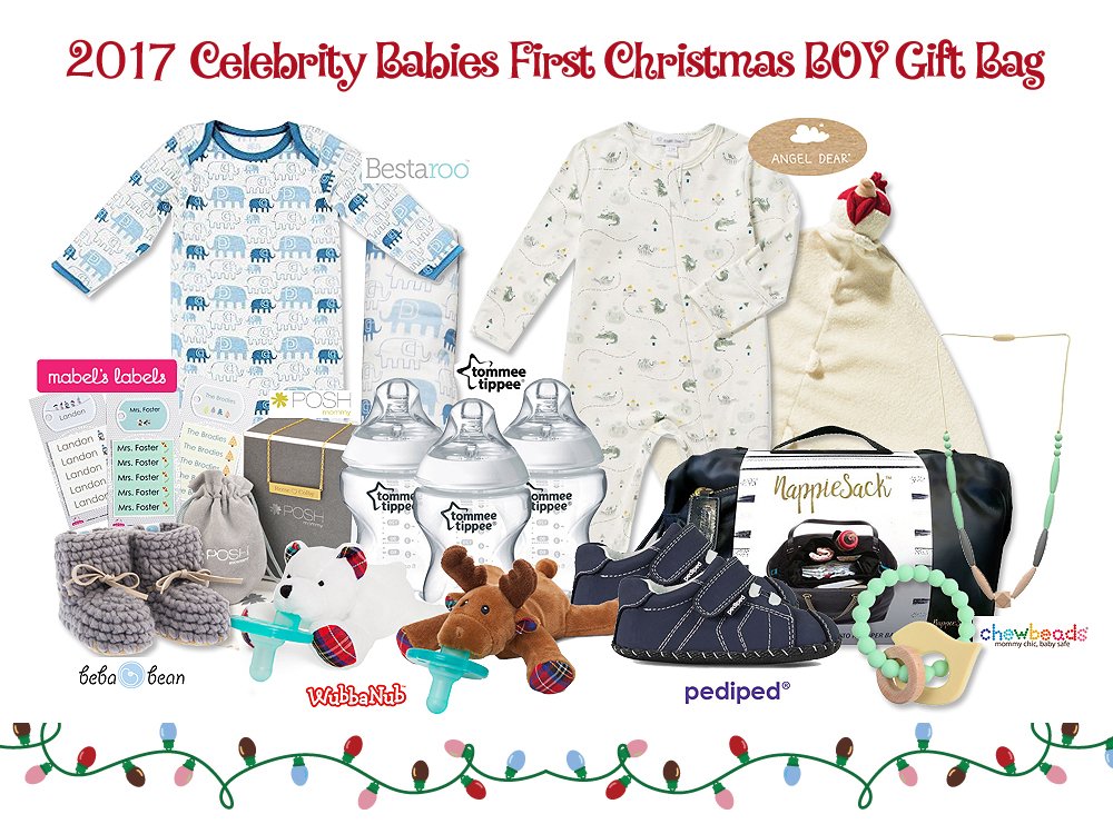 celebritygifts's tweet photo. FINAL DAYS... Enter to WIN a Jewels and Pinstripes Celebrity Babies First Christmas BOY Gift Bag! https://t.co/WJEtw6njl8   #giveaway #contest #giftsharegive #celebritygifting #giftingexpert #gifts #babyblanket #babybottle #babygifts #babyshoes https://t.co/yFjj1Acr28