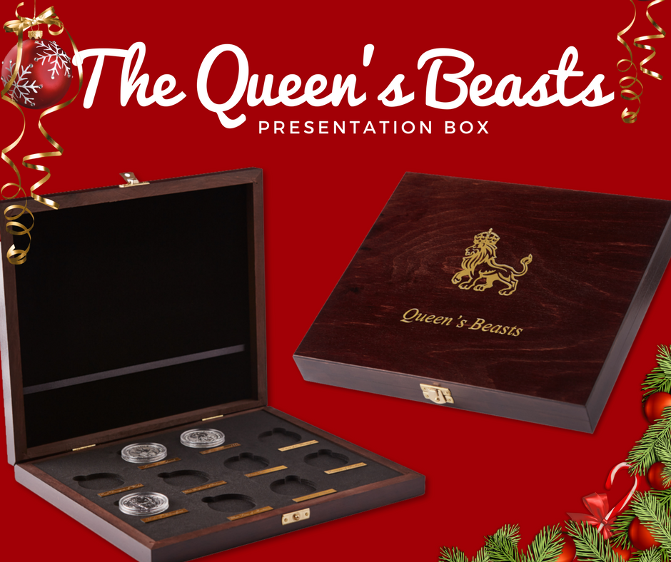 asggold's tweet photo. For all lovers of The #QueensBeasts! Sold out in many places - but we have 7 now on our site! Holds the 10-coin collection. Great gift idea &amp; perfect for display and storage. 🎄 https://t.co/kkroUoPtmk

#queensbeasts #silverbullion #preciousmetals #coincollecting #gmrgold https://t.co/Ryxo7PPnxF