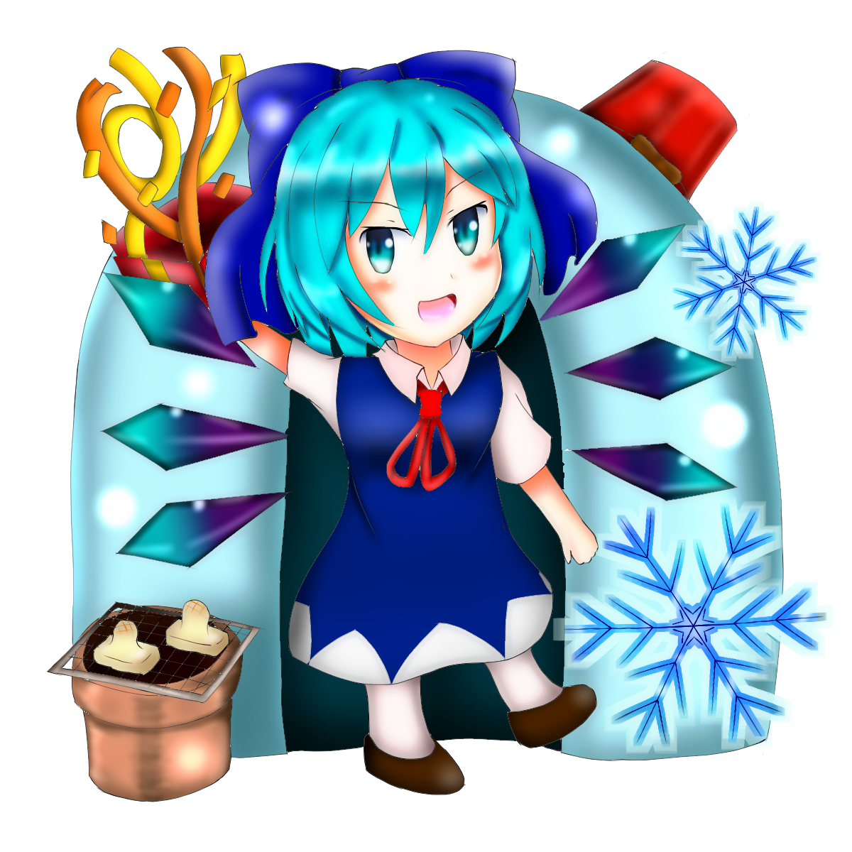 チルノイラスト 東方 チルノイラスト