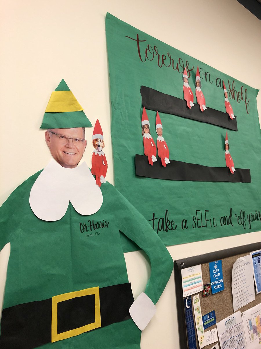 EAS_McCarthy's tweet photo. CHWP is totally going to win the UC/SLP decorating contest with @USDpres as part of our team! #headelf @BeWellUSD https://t.co/iPuPJc5ZcU