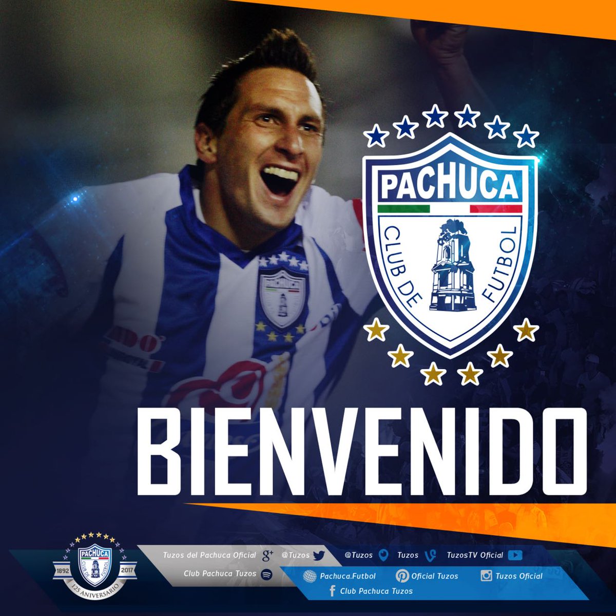 Tuzos's tweet photo. ¡Bienvenido @chaco_81!

 #ElÚnicoEnMi💙 https://t.co/e3GQlx2MZj