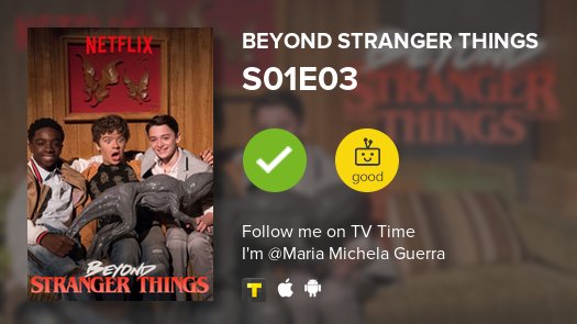 micsholistictea's tweet image. Hey folks! I've just watched episode S01E03 of Beyond Stranger ...! #beyondstrangerthings  #tvtime tvtime.com/r/8UQc