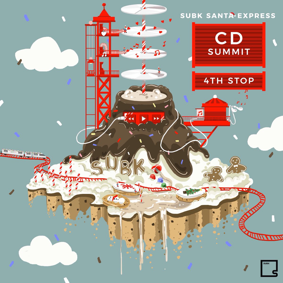 SubKultureEnt's tweet photo. Toot toot! The #SubKSantaExpress ๐ has made its 4th stop at CD Summit ๐ฟ Click the following link to enter for your chance to win the SubK CD Collection, which includes 5 random albums (a few will be signed ๐) from some of your favorite K-pop artists ๐ถ: https://t.co/WX8mb7zftl https://t.co/CSDPZVY8fh