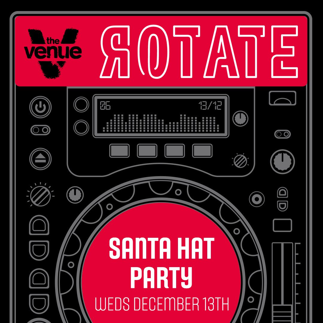Venue_MCR's tweet image. Open as usual tonight, a bit of snow won't put us off

🎅 Rotate: Santa Hat Party
❄ 11PM - 3PM
⛄ Reply for free entry guestlist