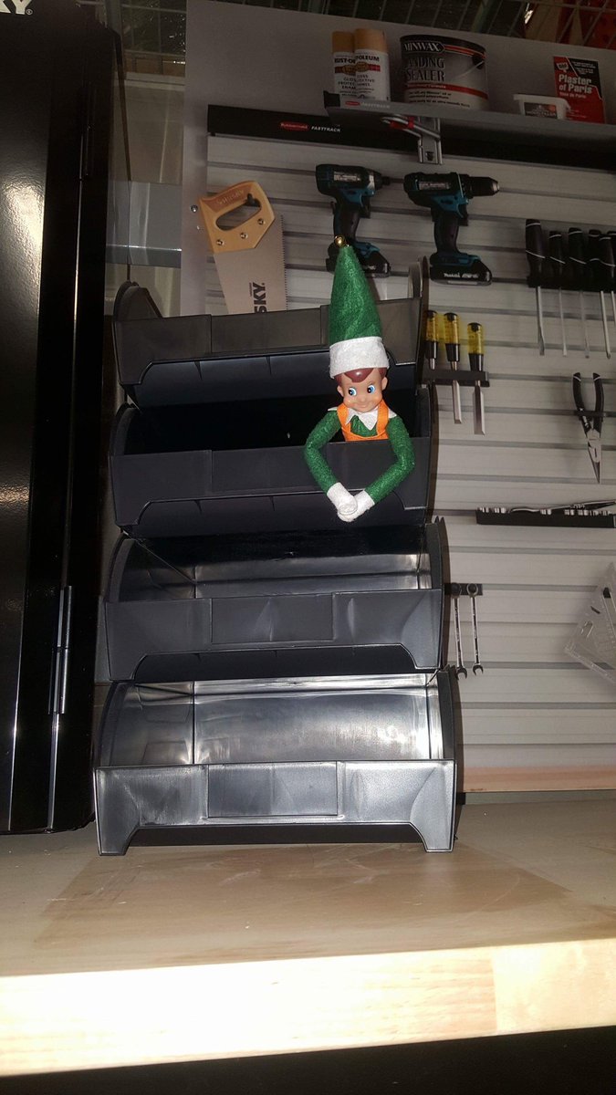 Sandra from the freight team found Bernard last night! @lisa_looker @anzarut1 @CadillacDepot #ElfOnAShelf #VOAcommitte