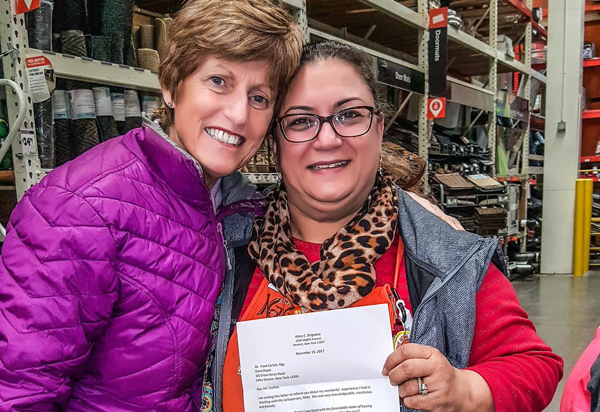 -__- (@davesdepotimes) on Twitter photo Ms. S was so thrilled with the service Naila provided and the way her job came out that she came back to the store to say thank you and hand deliver a letter of appreciation
<a href="/FelixRamirezD82/">Felix Ramirez</a> <a href="/FrankCarlick/">Frank Carlick</a> <a href="/PeterYiu2/">Peter Yiu</a> <a href="/Ckavanda/">Caroline Kavanda</a> @Akiliac16 Ms. S was so thrilled with the service Naila provided and the way her job came out that she came back to the store to say thank you and hand deliver a letter of appreciation
<a href="/FelixRamirezD82/">Felix Ramirez</a> <a href="/FrankCarlick/">Frank Carlick</a> <a href="/PeterYiu2/">Peter Yiu</a> <a href="/Ckavanda/">Caroline Kavanda</a> @Akiliac16