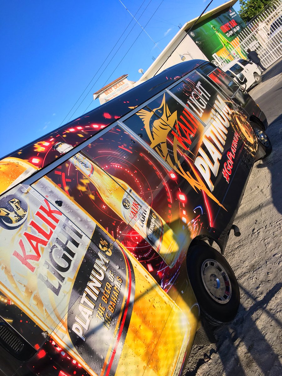 UncleVannn's tweet photo. We on The Kalik Light Platinum JITNEY! We are  ON THE ROAD today! Catch Kalik at Kirki's Bar for the next 30 minutes for the Cowbell Christmas Extravaganza! Buy 6 and get 2 free and don't forget to #KeepYaReceipt for a chance to win $1000 weekly . Next stop Base Road Bar at 4:30! https://t.co/hXD4406cxZ