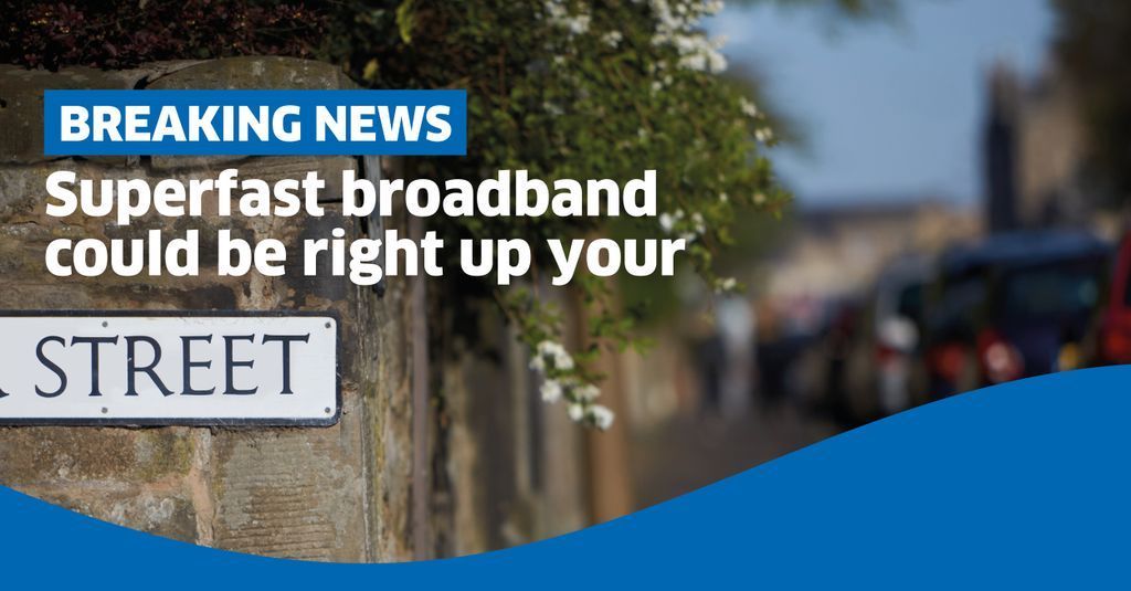 Breaking News for Pitreavie Business Park: Another fibre cabinet has just gone live that could be bringing fibre to your street > scotlandsuperfast.com/yourstreet
 
Not able to upgrade? Register and we will let you know when it comes your way scotlandsuperfast.com/in-the-loop