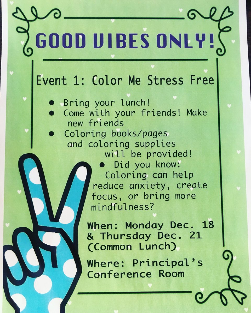 Attention NHS students!  Color Me Stress Free will be the 1st of many workshops for students. See the details on the flyer. #everydaycounts #wellness <a href="/NutleySchoolsNJ/">NutleyPSD</a> <a href="/NutleyPrincipal/">Denis Williams</a>