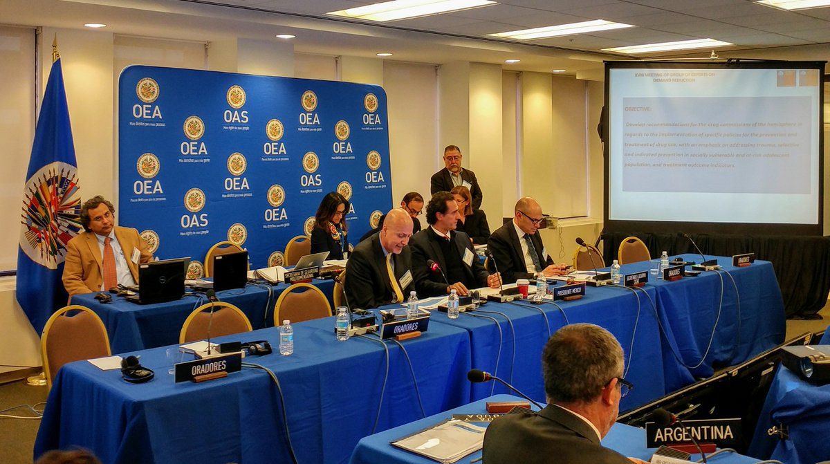 CICAD_OEA's tweet photo. Presidente del #GrupodeExpertos #ReduccióndelaDemanda – Chile - presenta informe en #CICAD62 / Chair of #GroupofExperts on #DemandReduction – Chile - presents report at #CICAD62 https://t.co/2F5ybLD1aH