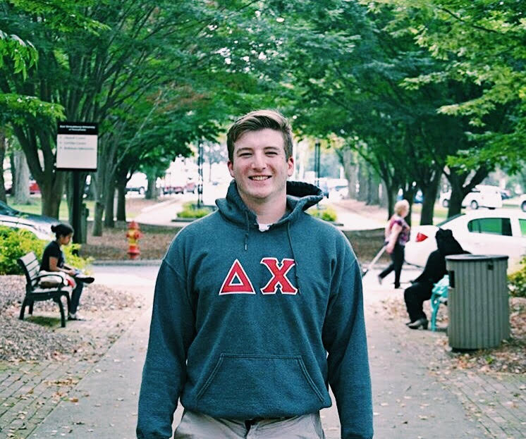 DeltaChiHQ's tweet photo. #WhyDeltaChi: "It didn't feel like I was being recruited. My chapter's brotherhood seemed genuine to me and I felt that these guys wanted me there so conversation was easy" Allen Arentz, East Stroudsburg , '20 https://t.co/vlrIc77pss