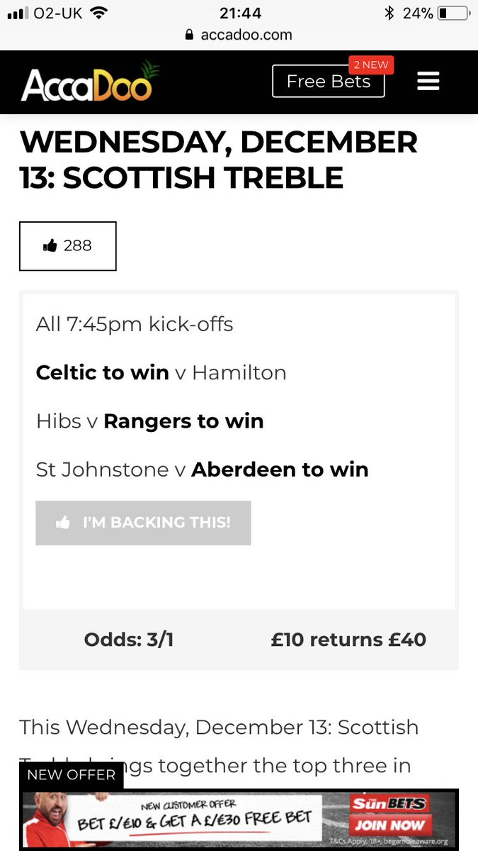 AccaDooBets's tweet image. AccaBOOM! Scottish Treble does the biz thanks to goals aplenty from Celtic, Rangers and Aberdeen ⚽️🥅💥

#freedailytips #scotland #rangers #celtic #aberdeen