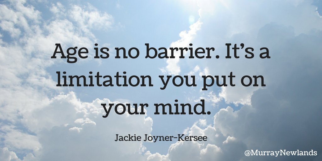 MurrayNewlands's tweet image. Age is no barrier. It's a limitation you put on your mind -- Jackie Joyner-Kersee

#WednesdayWisdom
#Motivation