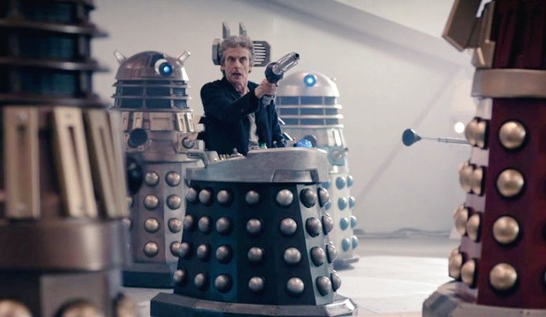 USAWhovians's tweet photo. #DoctorWho Capaldi Tribute:
"Magicians Apprentice/Witches Familiar" Davros is back! Introducing Colony Sarff. Missy has the Doctors Will and drags Clara around like a ragdoll this episode. Davros is dying and the dialogue is touching/brilliantly written🤓  Your thoughts? https://t.co/zc29zkbOtR