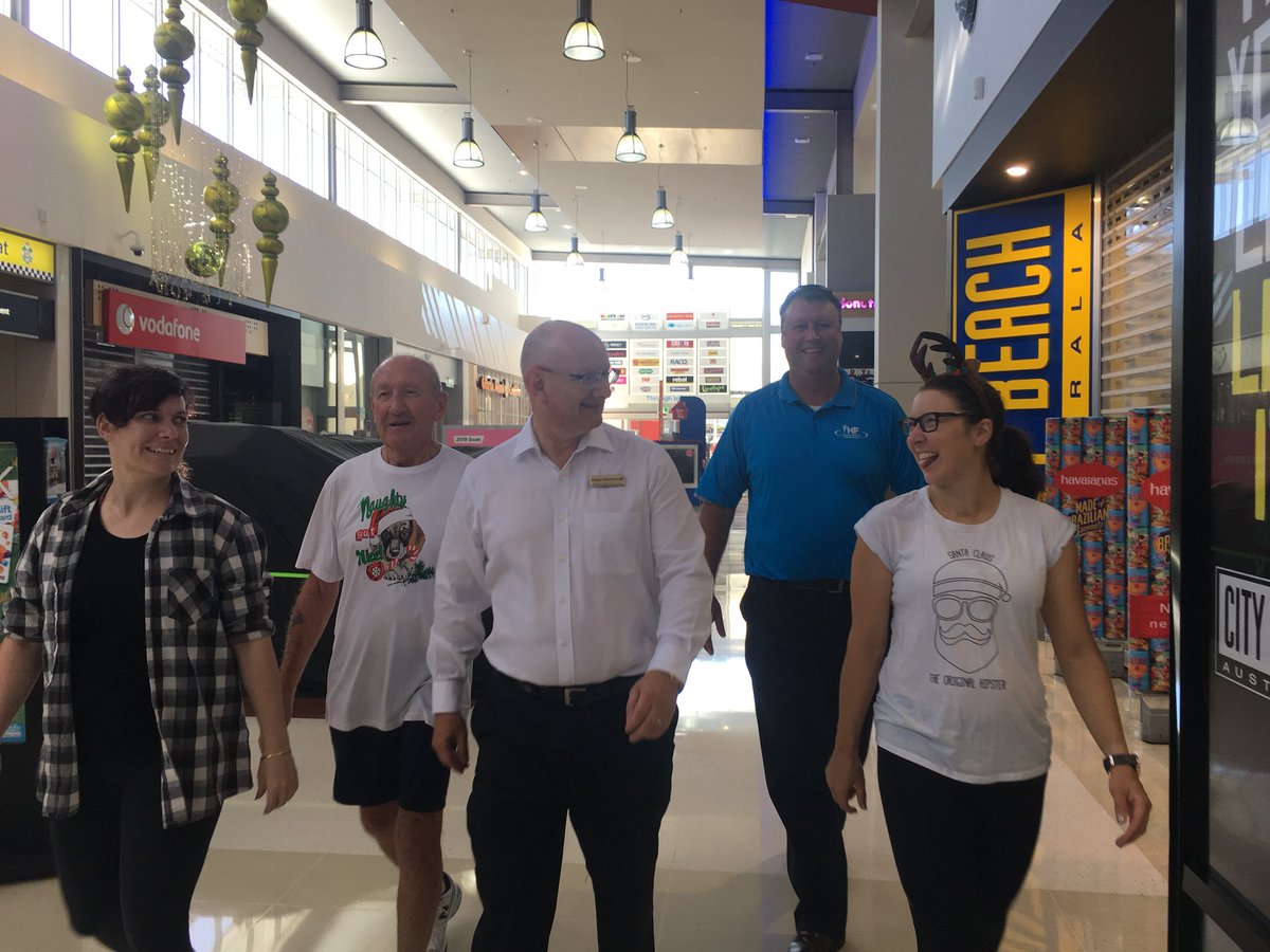 ShayneNeumannMP's tweet image. Great to catch up with @_ihf Walking Group (50 people) at @RiverlinkSC for their usual 3 laps of the shopping centre.