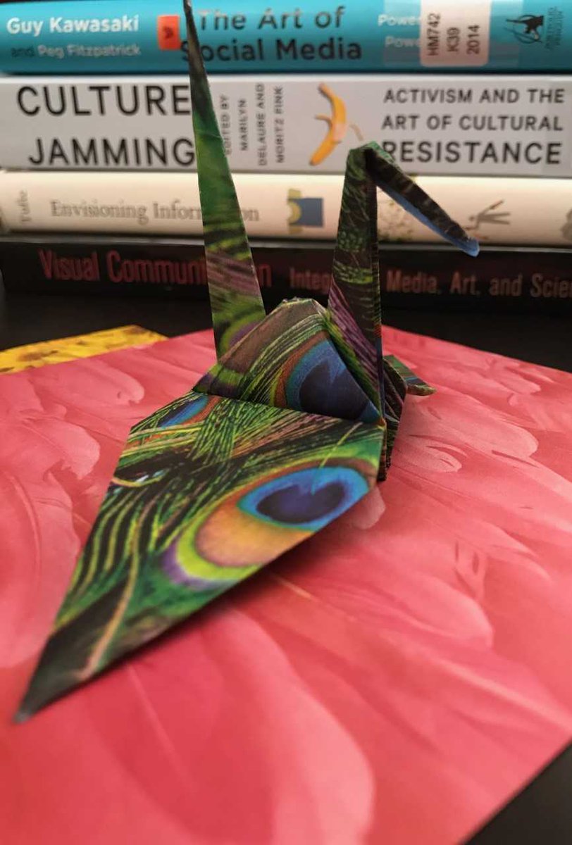 UNCParkLib's tweet photo. Need to de-stress during exam week? Want to recreate one of these awesome cranes? Look no further than the Park Library! We have plenty of relaxing origami activities so you can calm your nerves and get ready for winter break! #UNCLibraries #WeekofBalance https://t.co/bxT1XZWshR
