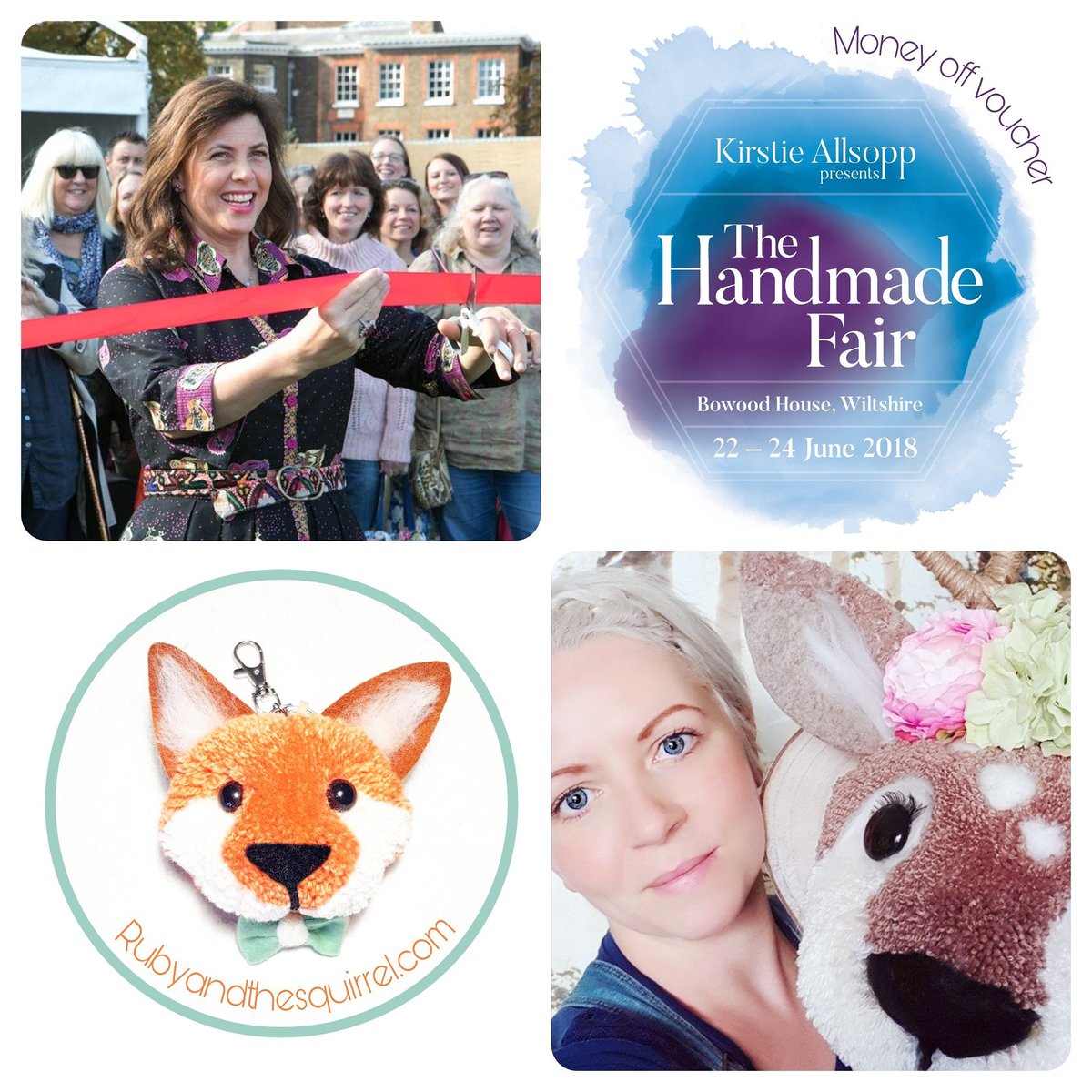 I’m thrilled to be joining <a href="/KirstieMAllsopp/">Kirstie Allsopp</a> 's line up of experts at <a href="/HandmadeFair/">Handmade Craft and Vintage Fair</a> at Bowood House from 22nd - 24th June 2018! Check out my FB &amp; Insta accounts for a fab limited time offer. #thehandmadefair #kirstieshandmadefair #tickets #availablenow #ukcraft #craftbuzz #craft
