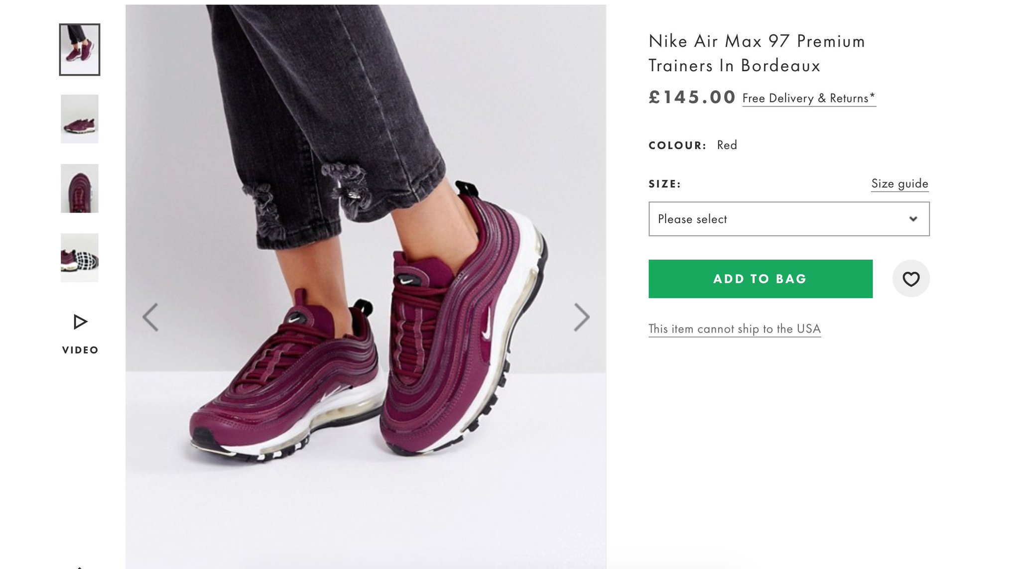 Nike air max online 97 bordeaux