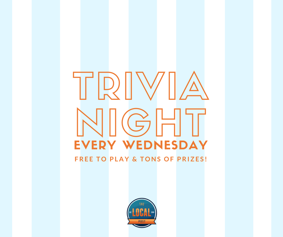 thelocalpostpub's tweet photo. Hit the books because our Trivia Night is about to put your knowledge to the test! 📚📝 https://t.co/10MtvOcPUz