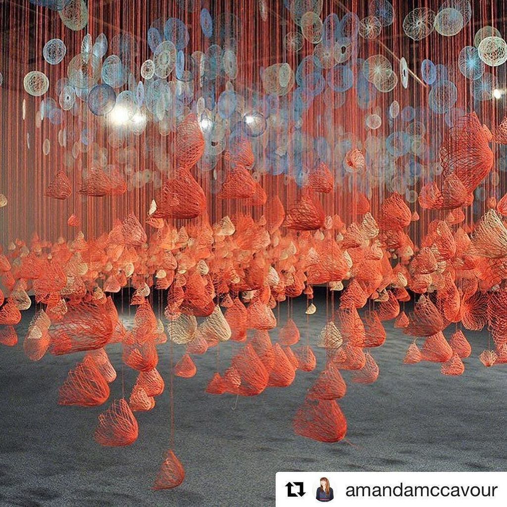 levinchin's tweet photo. #Repost @amandamccavour (@get_repost)
・・・
Detail of "Pink Field/Blue Fog" up now @sod_galleries. Show runs until December 20th.
.
@louisianatech #fiberart #embroidery #installation #thread #installationart #neon #amandamccavour https://t.co/AuxlUAw2Lk https://t.co/MRR64UPUl7