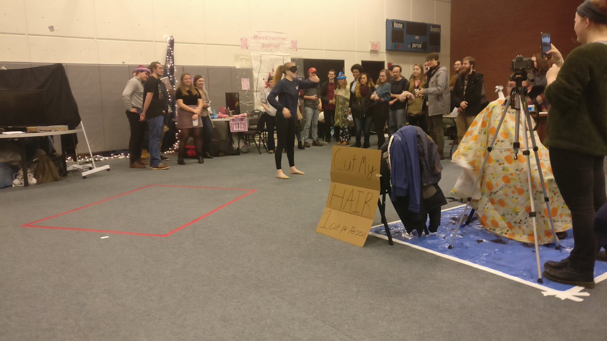 baumsteven's tweet image. This project shows off a unique style of dance, where the performer is blindfolded. This dance shows us that we don't really have to see where we are to know what our bodies are doing; the performer must have practiced this routine so much, it's almost second nature. #Convivium17