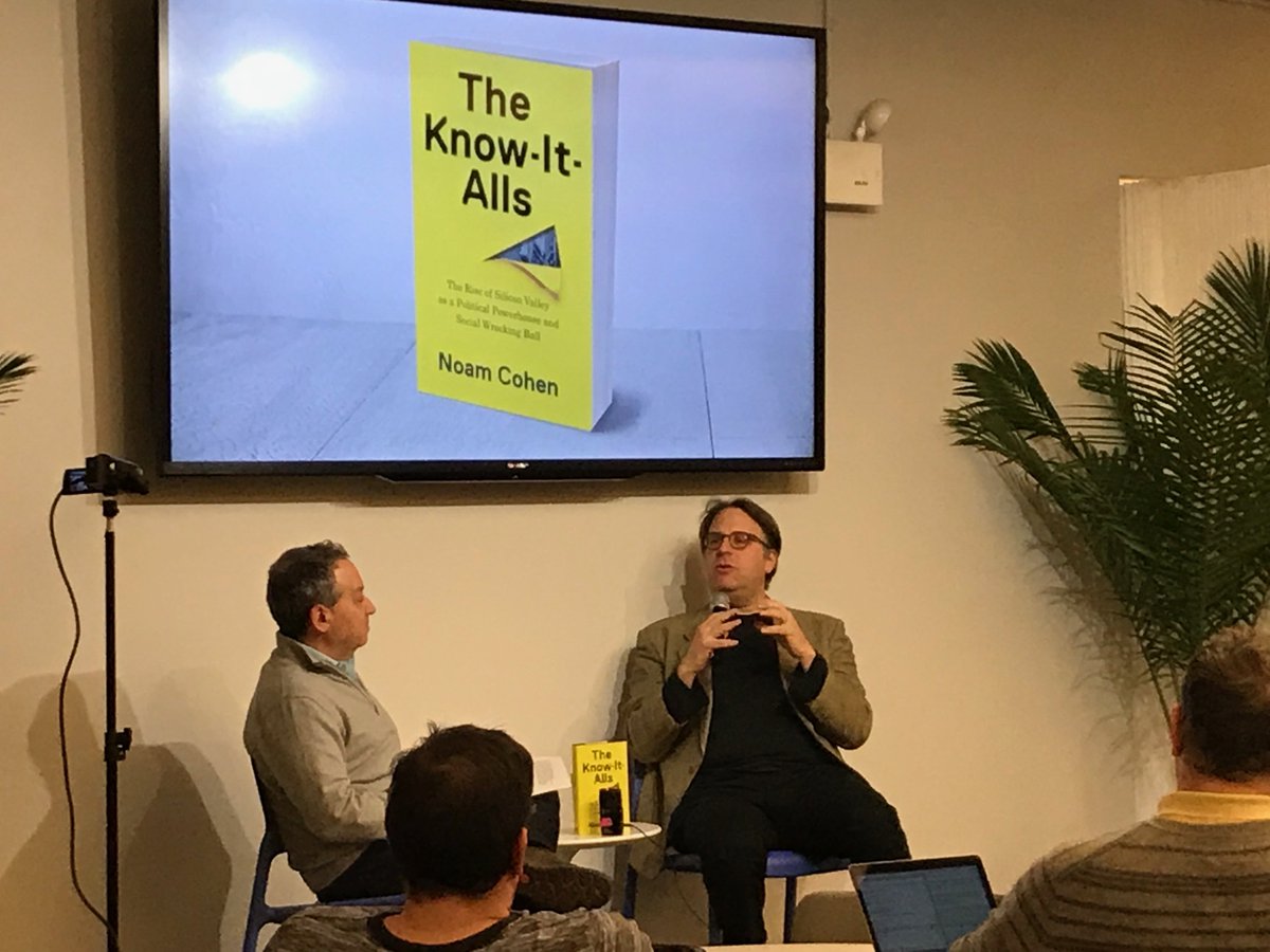 juliapowles's tweet photo. A telling concession from @NoamCohen in response to @Mlsif @CivicHall's opening question on #TechandPower that basically . . . @evgenymorozov has been right for a while. ha. cc @FrankPasquale @jjn1 https://t.co/GbCfkzHprE