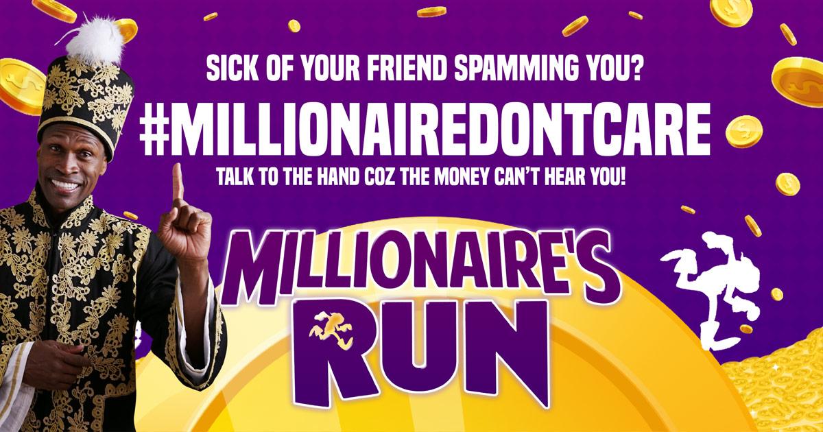 Wanna know what Rich Is? You thinking you can beat me to the Million! #MillionaireDontCare millionairesrun.com