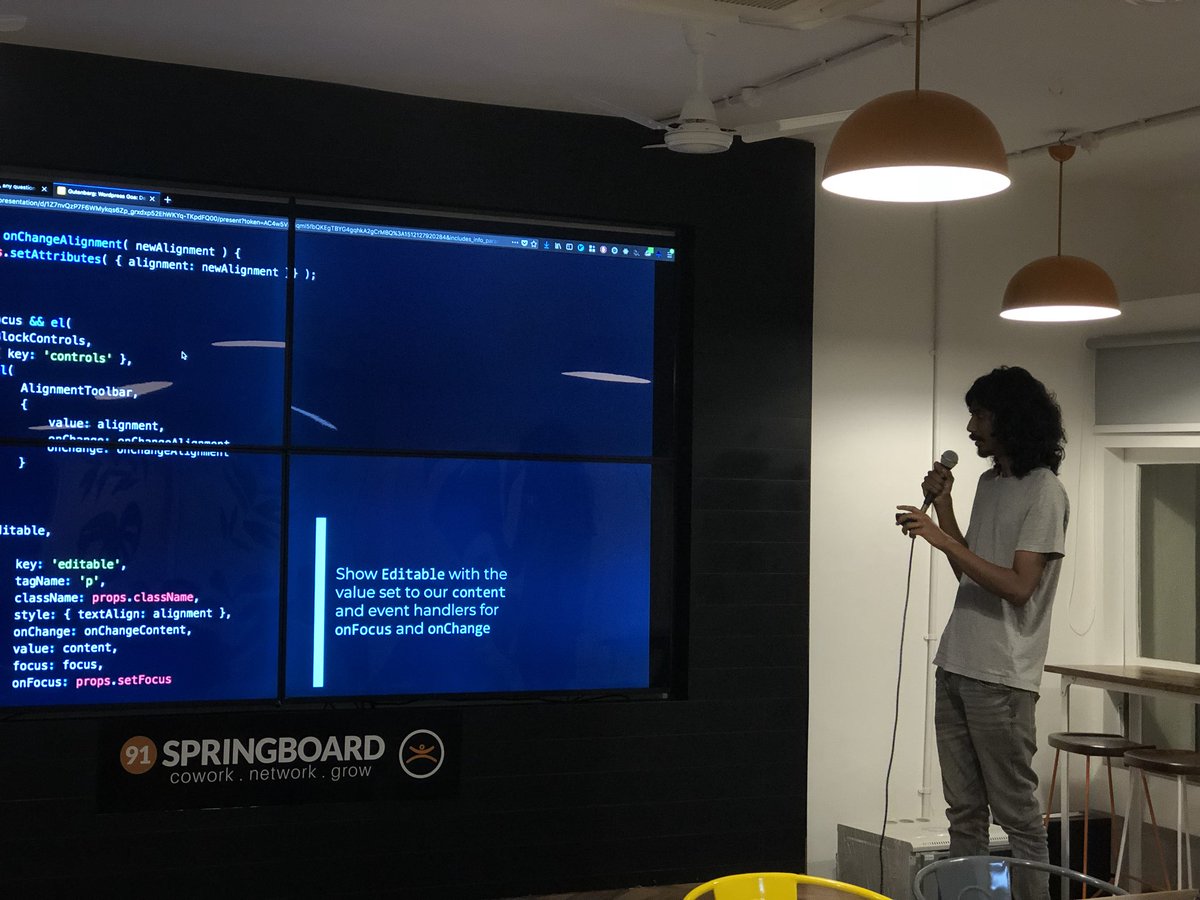 siddharthashok's tweet photo. We had one of the best WordPress Gao meetup last night ๐ฅ
@prtksxna walked us through the upcoming WordPress editor, Gutenberg and the possibilities around it.
@abyshakes had a great talk on what #opensource actually is and what it's not.
#WordPress #WPGoa #Gutenberg https://t.co/pZ9XqKmsqG