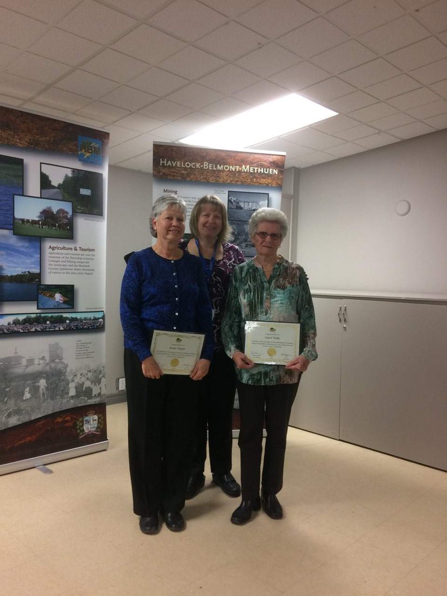 CommCarePtbo's tweet photo. Last night Havelock-Belmont-Methuen held their Community Recognition Awards.  Two of our own were recognized; Carol Wilks and Susan Taylor. @HavelockON @MyKawartha @Ptbo_Canada https://t.co/7pUCPvYply