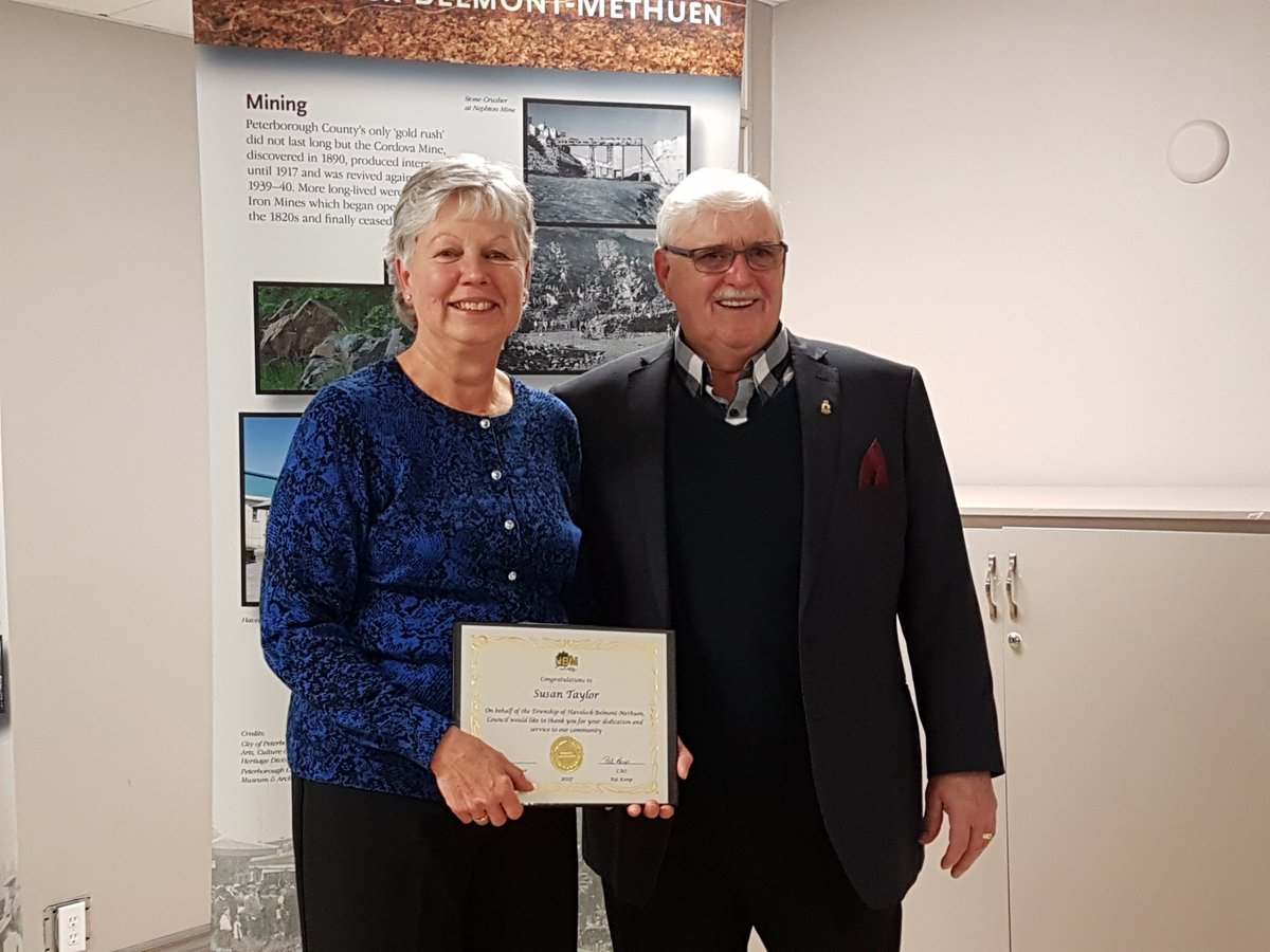 CommCarePtbo's tweet photo. Last night Havelock-Belmont-Methuen held their Community Recognition Awards.  Two of our own were recognized; Carol Wilks and Susan Taylor. @HavelockON @MyKawartha @Ptbo_Canada https://t.co/7pUCPvYply