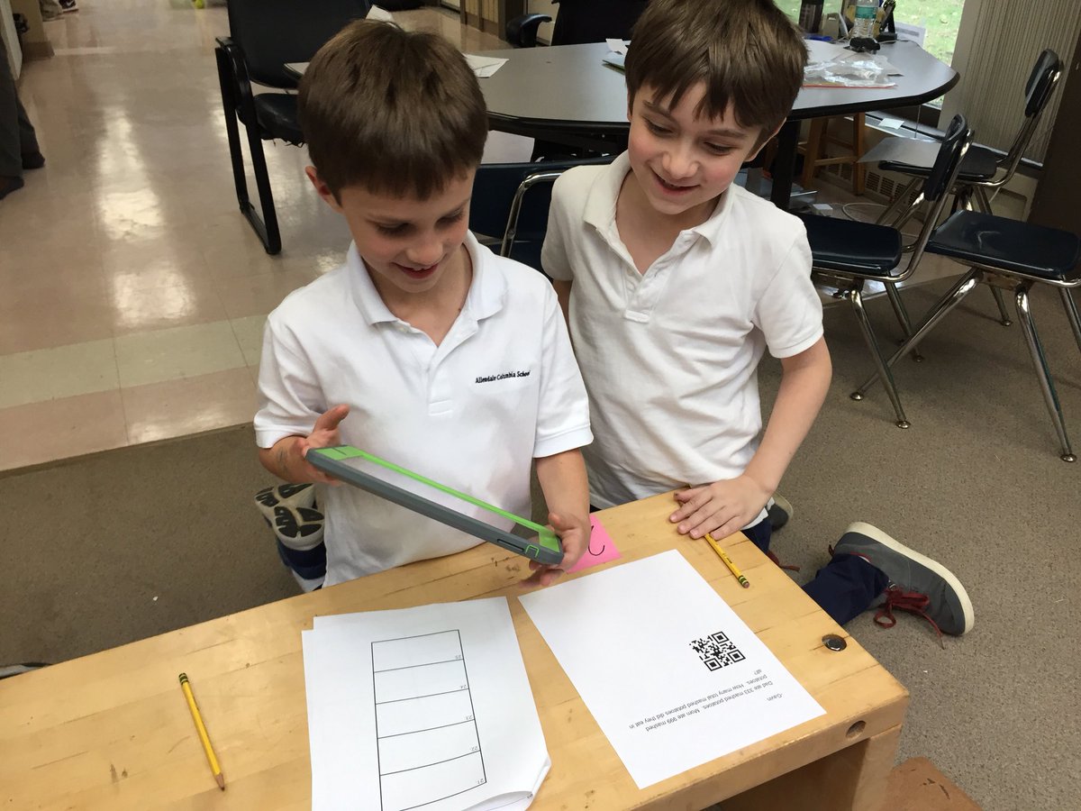 ACSRochester's tweet image. RT @JTruong401: #grade2 Ss create their own #QRcode #mathwordproblems &amp;amp; challenge classmates to solve them @ACSRochester #mathchat