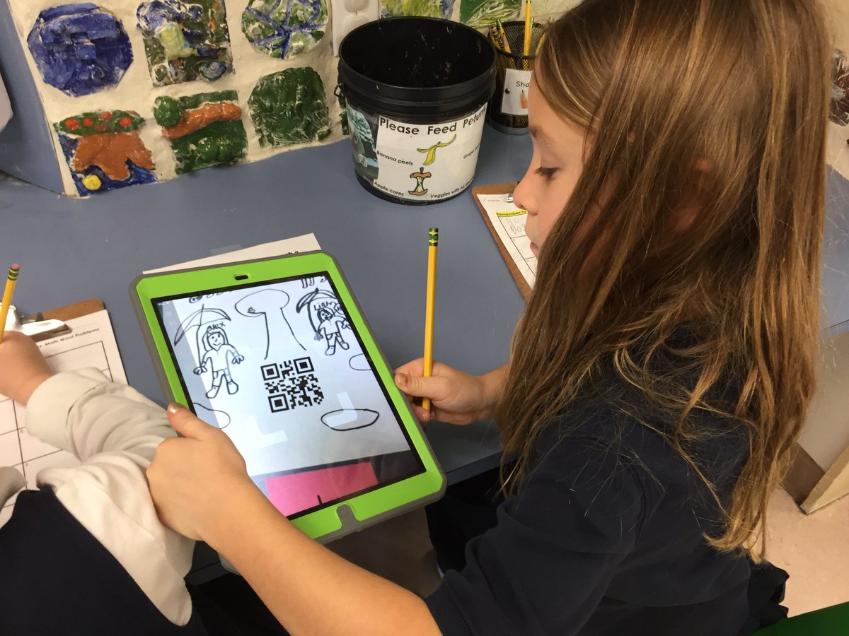 ACSRochester's tweet image. RT @JTruong401: #grade2 Ss create their own #QRcode #mathwordproblems &amp;amp; challenge classmates to solve them @ACSRochester #mathchat