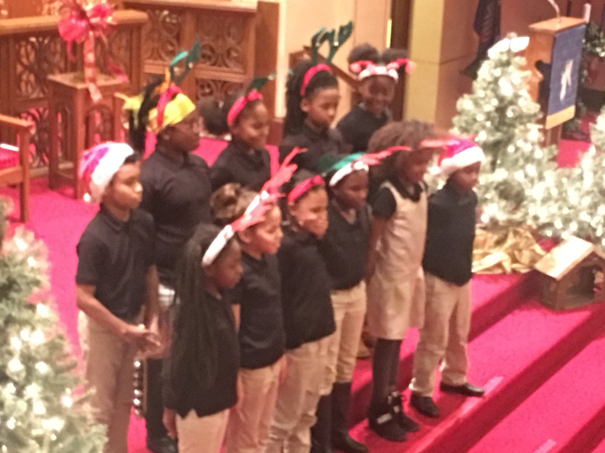 Pontiac’s children sing in choir tonight to welcome the Holiday Season to the community.