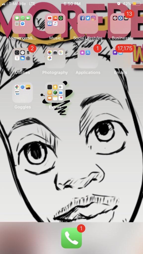 iammorebetter's tweet photo. 🤓🤓🤓🤓So I put all my #apps in #tiny ass  mini folders🤣😂😅😂🤣👀🤓🤓🤓🤓...So if a #chick picks up my #phone she gotta look mad hard at each folder to find a app to start #trolling...... This give u enough time for u  to #catchher in the act of #snooping in your #phone 📱😂🤓 https://t.co/ZG6iWRQUMF