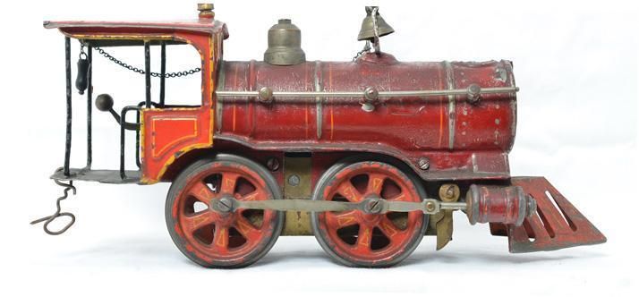 marklinstop's tweet image. Marklin rare G1 Locomotive in RED exclusive for department stores, early 1900s. 
 See full photos of auction at buff.ly/2AyRoKU #marklin #tinplate #antique