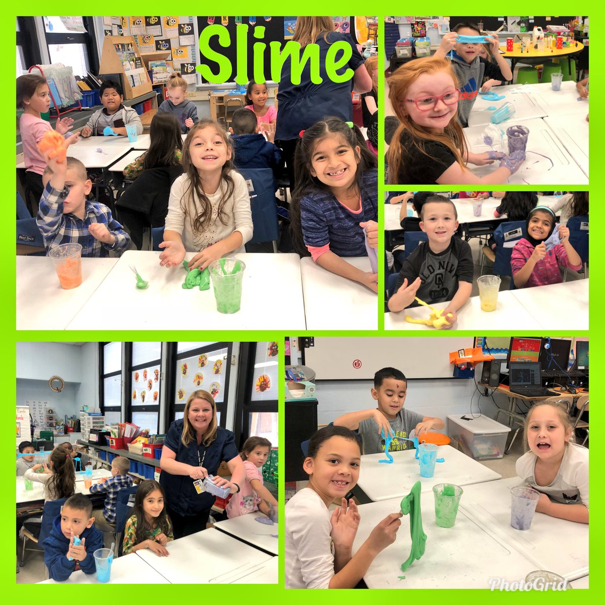 MsArnold3rdGr's tweet image. Slime! #Sequencing #SignalWords #FunInFirst #1stGradeRocks