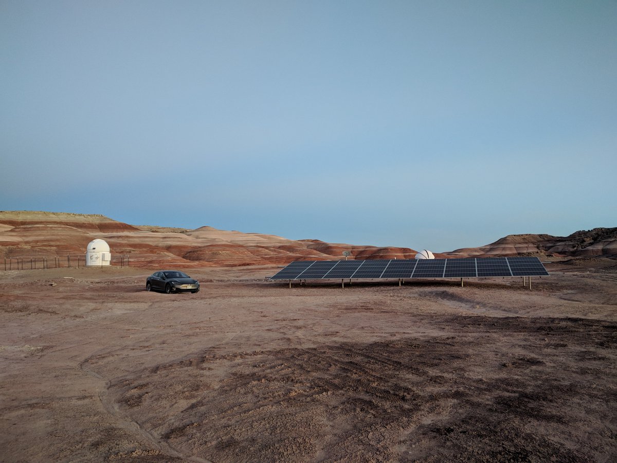 3D4MD's tweet photo. It only takes 12 #Superchargers to reach #Mars where you can recharge your @Tesla Model S with #solarpanels! Thanks @elonmusk @MDRSupdates  #MDRSCrew183 @3D4MD @Medical_Makers! #TeslaMarsEasterEgg #bikepowered #StarTrekReplicators #3dprint #recycledplastic https://t.co/gOyvW5IGfZ https://t.co/O35LB7aEVb