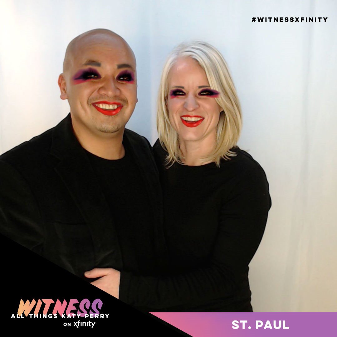 namtkd1's tweet photo. Joining the Katy Perry crew tonight and getting make-up done. Here we go! #WitnessTheTour #witnessxfinity https://t.co/X84UuKgPTj
