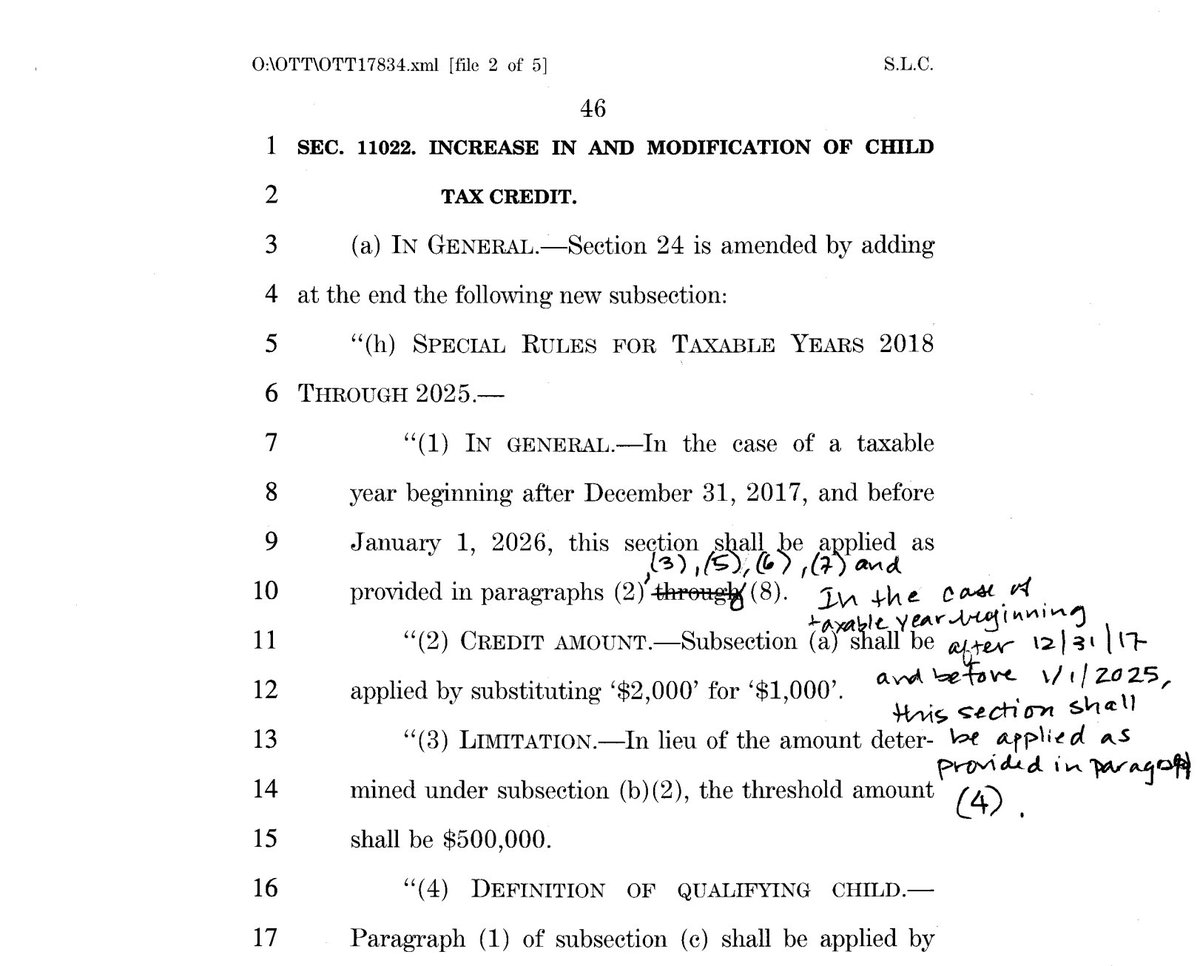 KamalaHarris's tweet image. Senate Republicans are trying to force a vote in the next few hours on a 479-page tax bill whose final text includes handwritten edits in the margins. That's ridiculous.