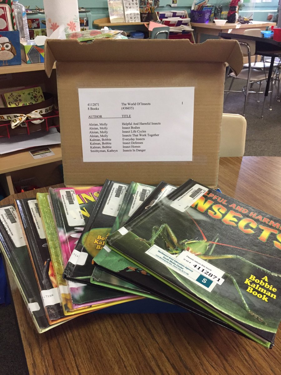 jpettykc's tweet image. AEA lending library is a great place to get books for studies. This insect book kit was amazing and very Preschool friendly! #scpsi
