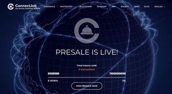 ICOjapan's tweet photo. ConnectJobのICO情報^_^現在開始中です。THE ICO PRE-SALE HAS OFFICIALLY BEEN LAUNCHED - GET YOUR EARLY BIRD BONUS NOW! https://t.co/CgWHtQbNQ9 #blockchain #Ethereum #CJT #presale https://t.co/cI4famtjI5