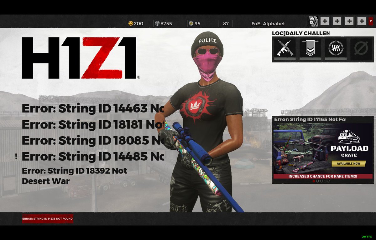 Alphabet_Blocks's tweet image. I'm not upset about the game being busted just questioning some of the secret codes you guys have over there @H1Z1