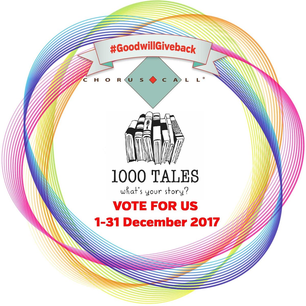1000talescoop's tweet photo. Vote for us in the @ChorusCallAU #GoodwillGiveback! 1 vote/day 1-31 Dec #GG17 
#ChorusCallAU - https://t.co/mI1cIdjZEi https://t.co/5ScPWBj5vJ