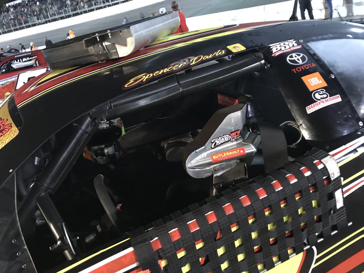 BondSussRacing's tweet photo. After the team worked all afternoon to change an engine, @SpencerDavis_29 qualified the BSR No. 55 #Toyota 11th for Sunday’s 50th Annual #SnowballDerby! https://t.co/2Mt7IikRxe
