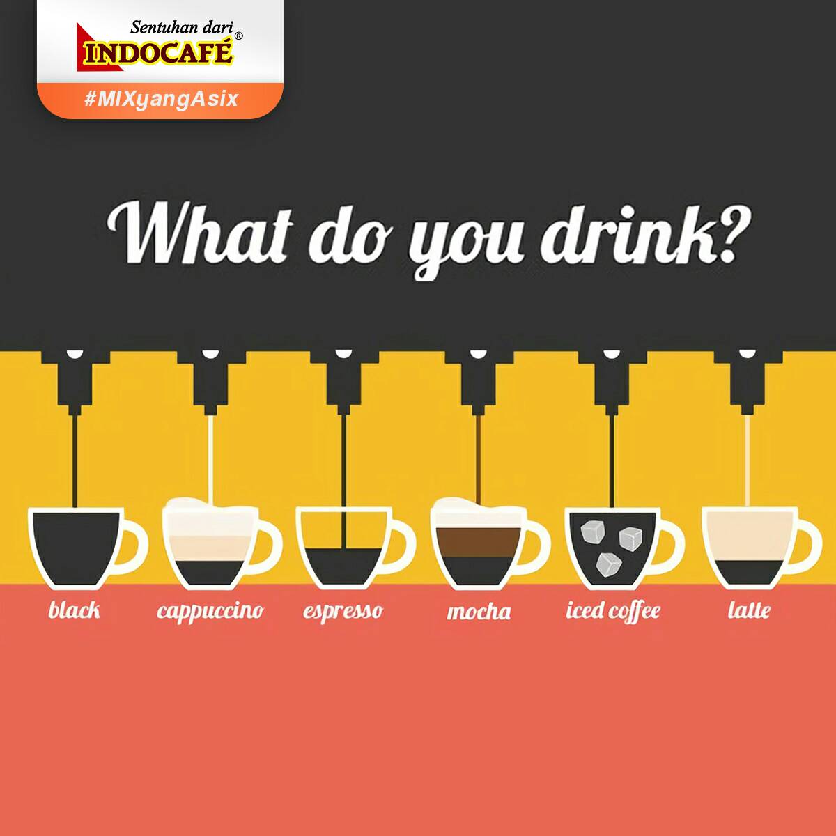 Indocafe_ID's tweet photo. Pernah menebak kepribadian seseorang berdasarkan apa yang dia minum? Nah sobat mix bisa coba menebak secara umum kepribadian dari para peminum kopi nih, cek infonya di https://t.co/zZETqi2hl1
#mixyangasix #mixarticle https://t.co/ojPXCZgHP8