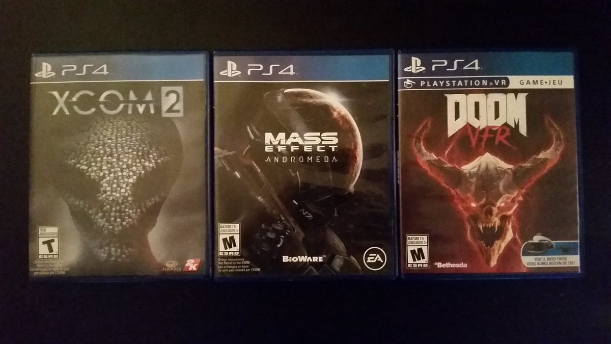 YCooperY_'s tweet photo. Got these today with my Onyx Edge Card when picking up #DOOMVFR 😎
#playstation #ps4 #ps4pro #psvr #virtualreality #doom #bethesda #idsoftware #masseffect #adromeda #masseffectandromeda #bioware #xcom #xcom2 #2k https://t.co/fkjbaljQLM