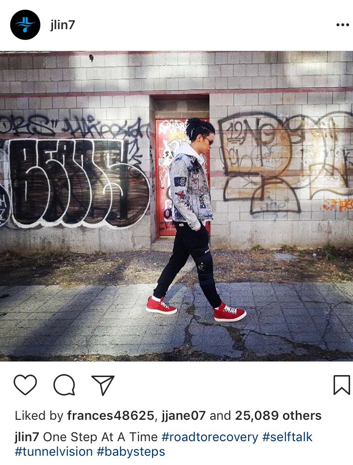 themamajane's tweet photo. Jeremy Lin’s IG Post:
One Step At A Time. #roadtorecovery #selftalk #tunnelvision #babysteps
@JLin7 Be brave. Be patient. Be confident. You are not forgotten and you are not done. #neverdone #doasYoumay #comebackstronger #prayforlin https://t.co/UWLOWgMdpP